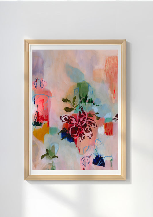 "I saw a lone orchid on my walk1"