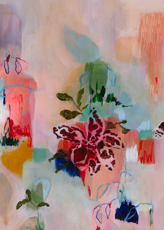 "I saw a lone orchid on my walk1"