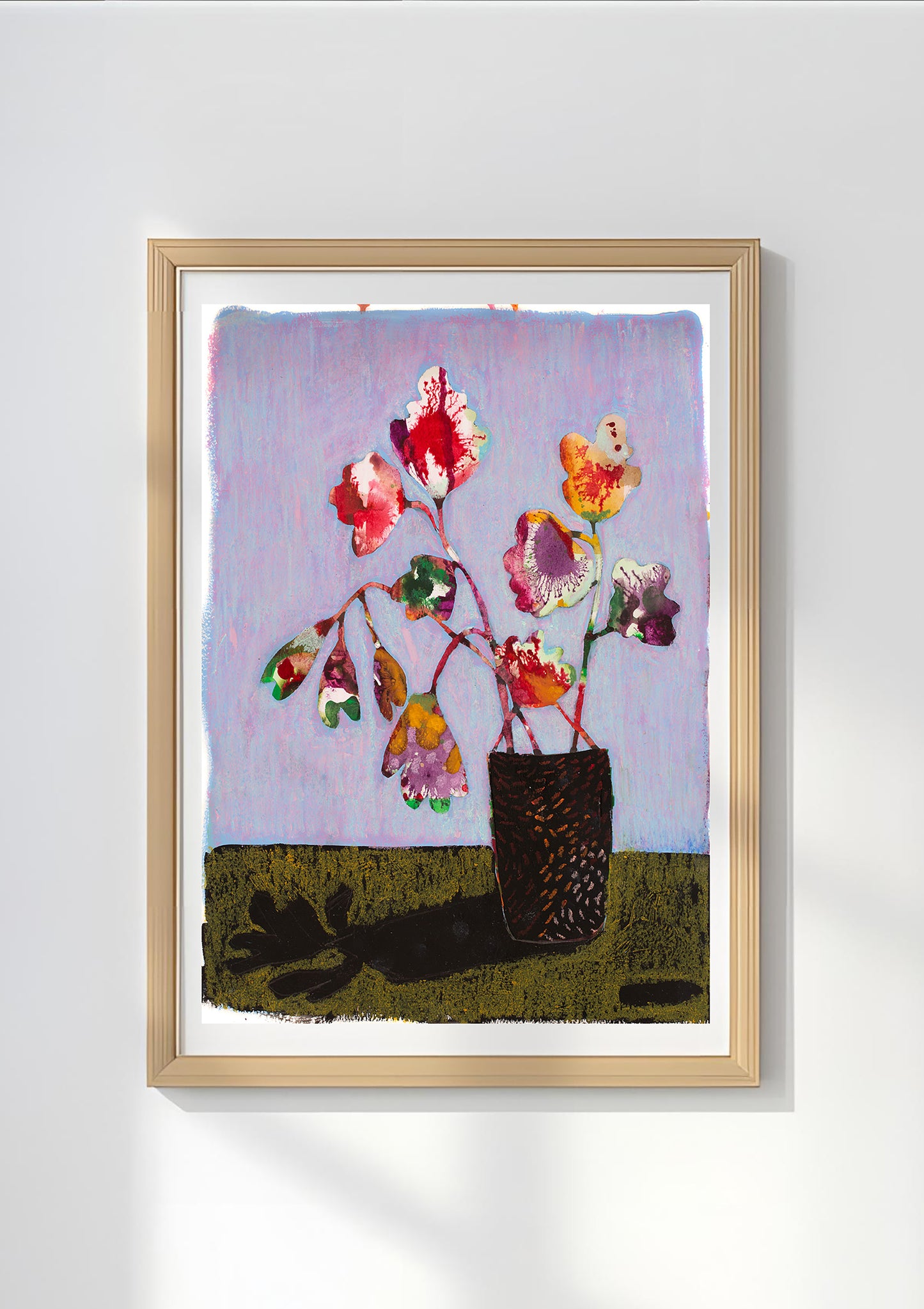 "Multi media still life purple"