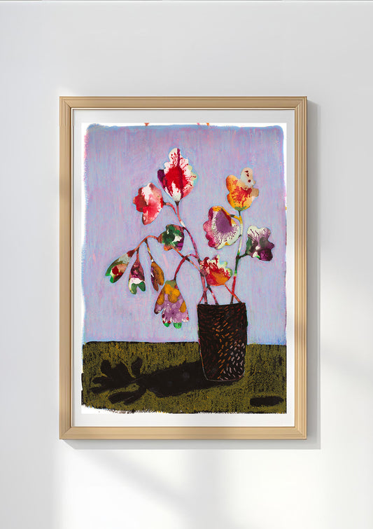 "Multi media still life purple"