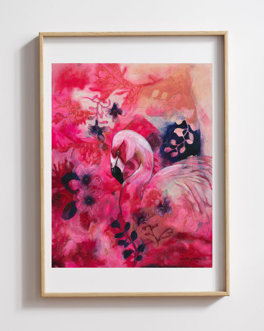 "When the flamingoes visit"