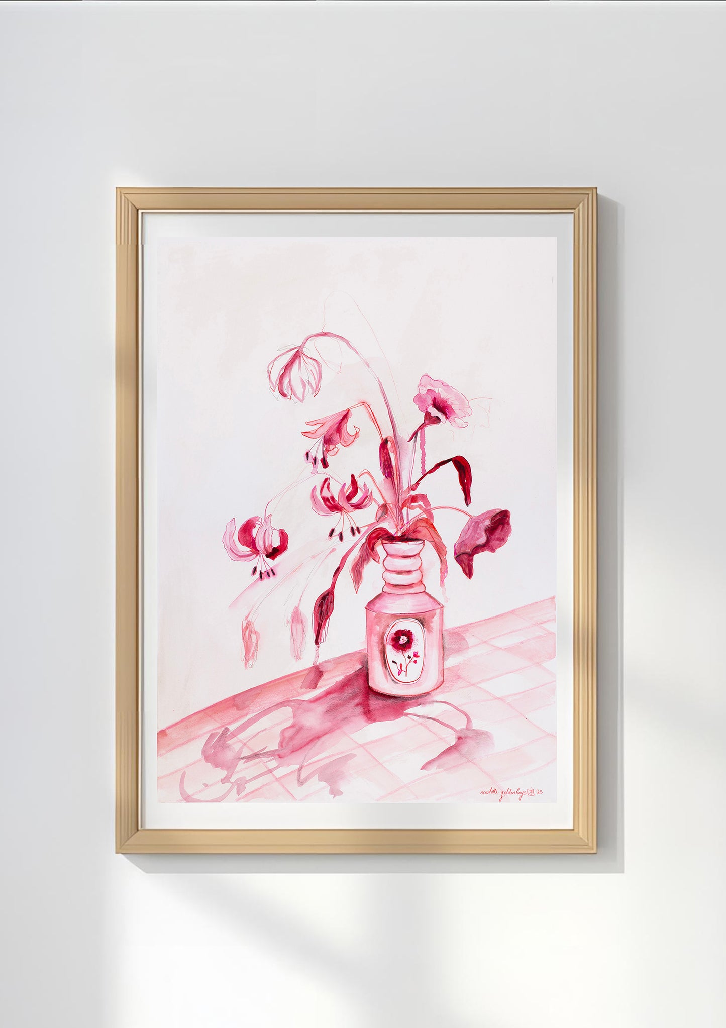 "Pink and Red still life"