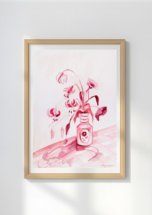 "Pink and Red still life"