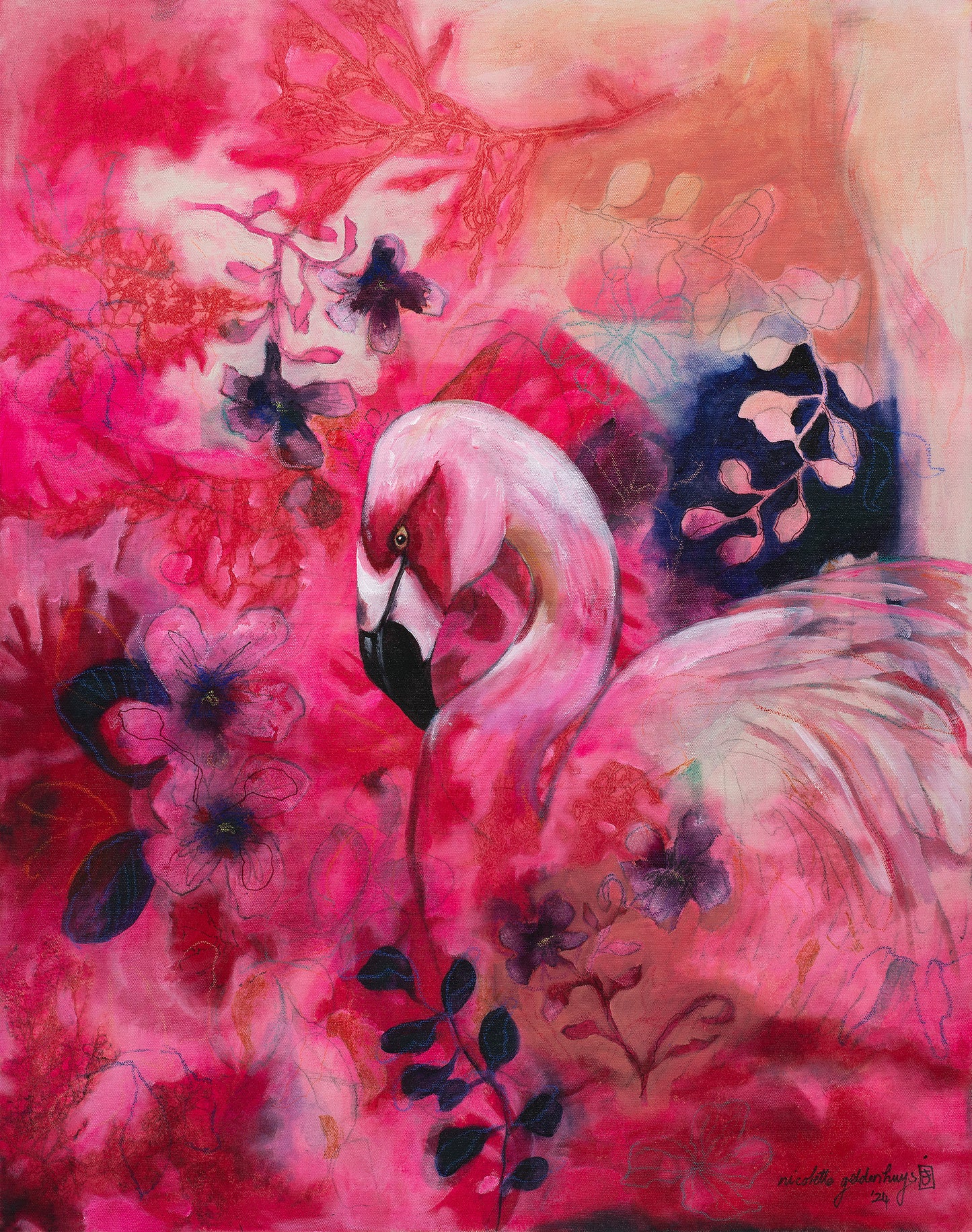 "When the flamingoes visit"